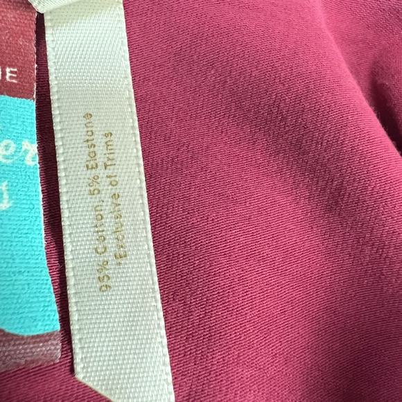 Matilda Jane Character Counts Shirt Maroon Long Sleeve Button Cuff Top Women's M - Picture 9 of 13